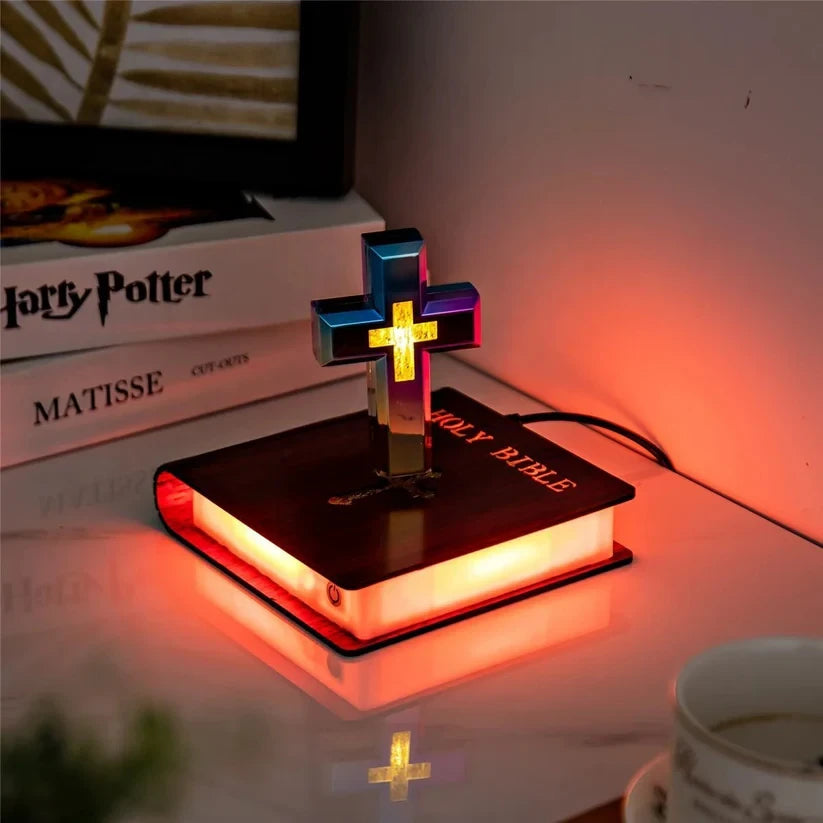 Levitating Cross Lamp