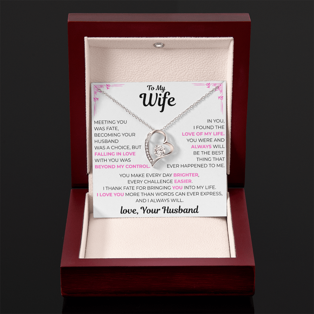 To My Wife - Love of my Life Necklace
