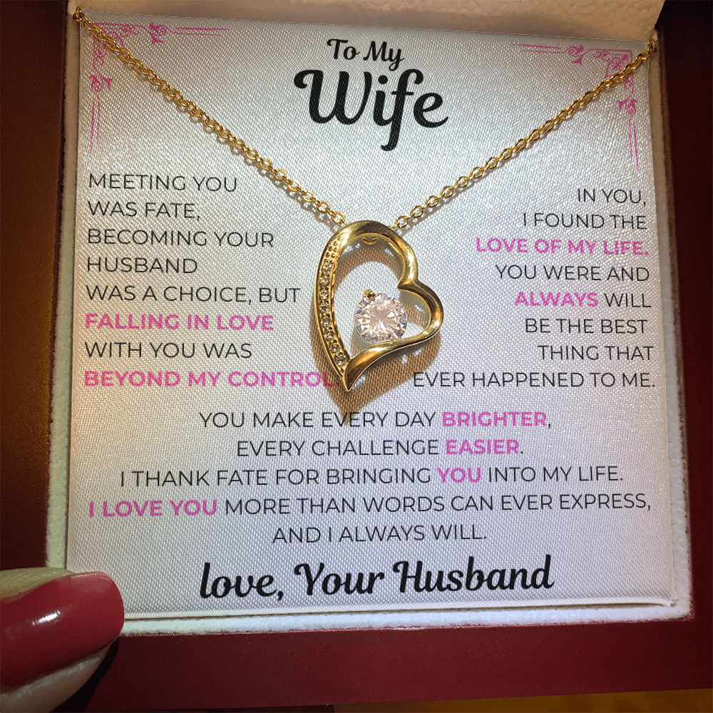 To My Wife - Love of my Life Necklace