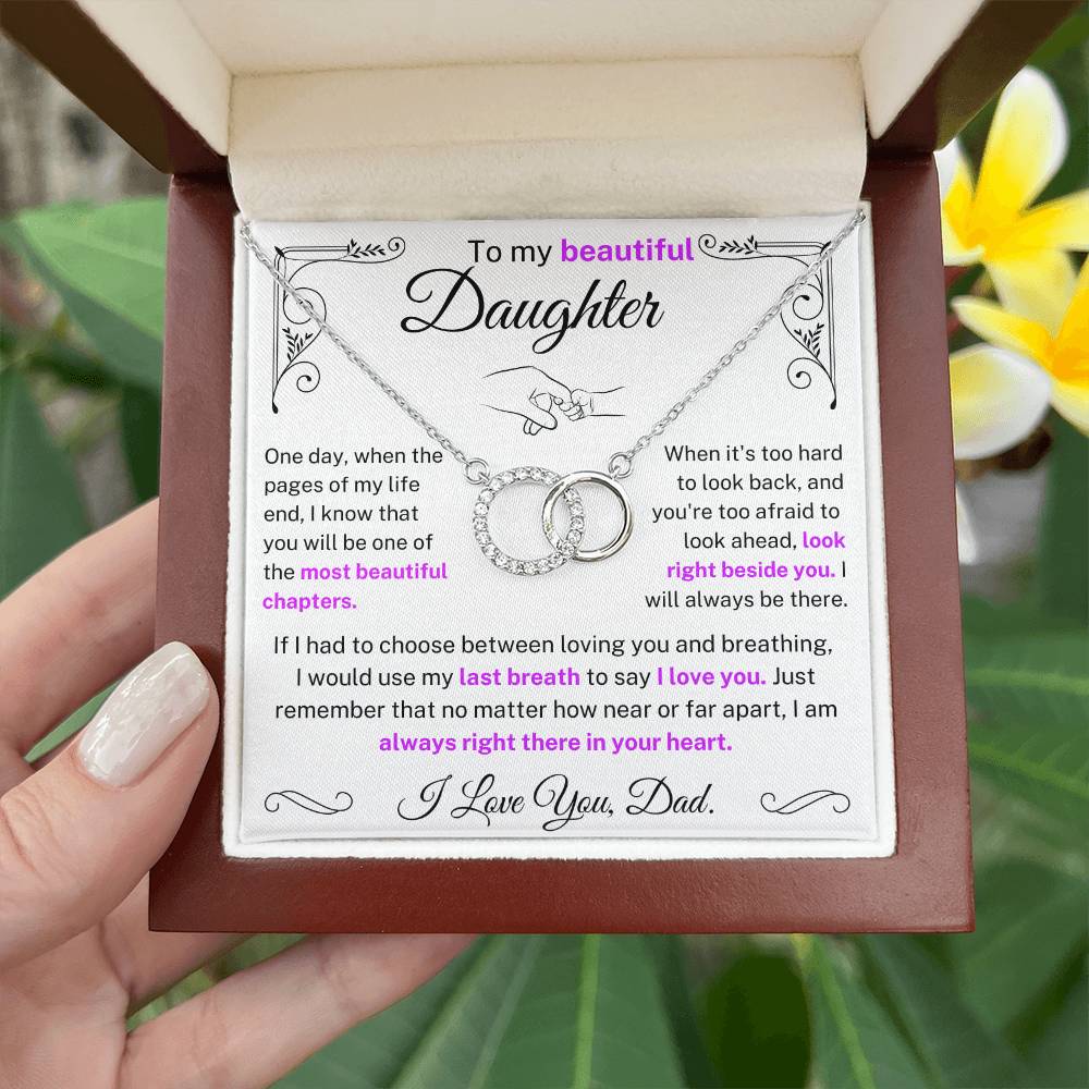 To My Beautiful Daughter - Necklace For Daughter