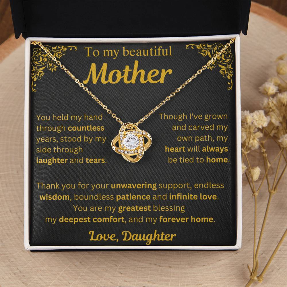 To My Beautiful Mother Necklace - Mothers Day Gift