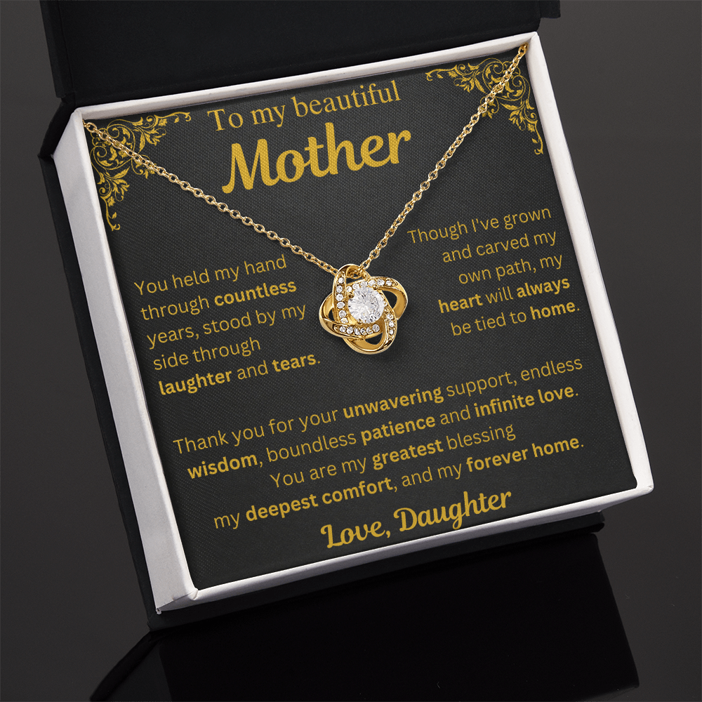 To My Beautiful Mother Necklace - Mothers Day Gift