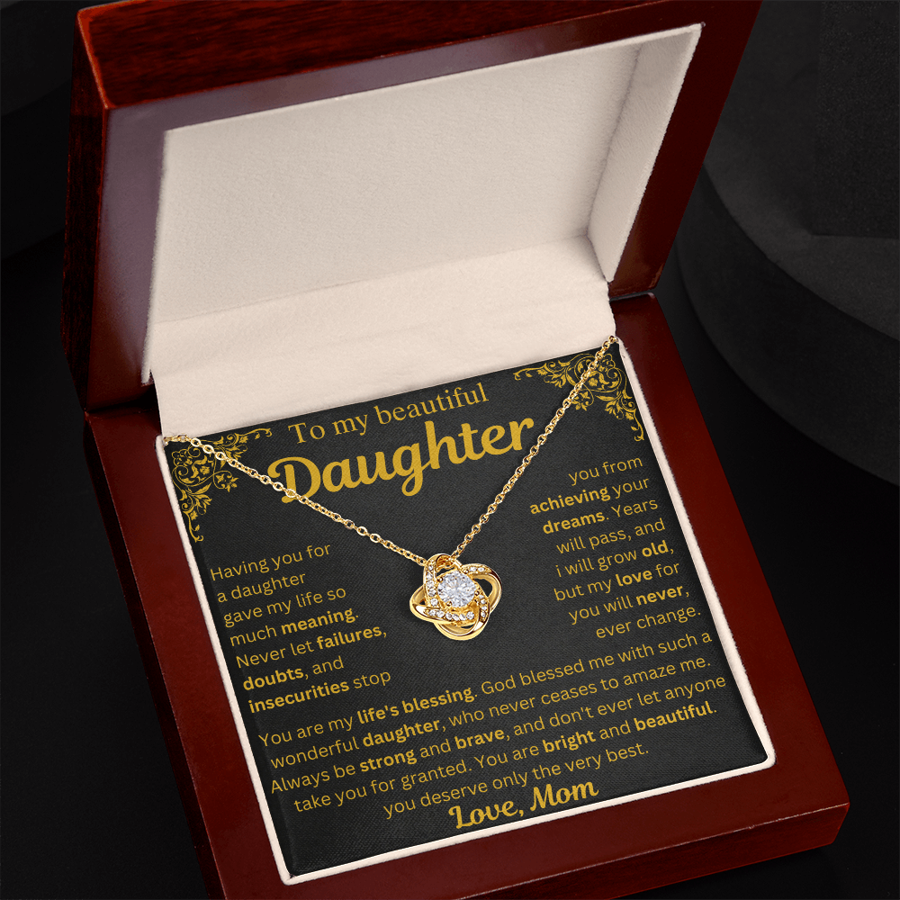 To My Daughter Necklace - My Life's Blessing - Gift from Mom
