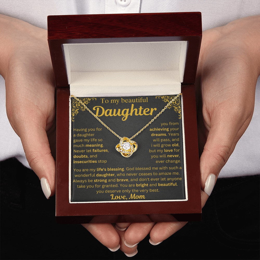 To My Daughter Necklace - My Life's Blessing - Gift from Mom