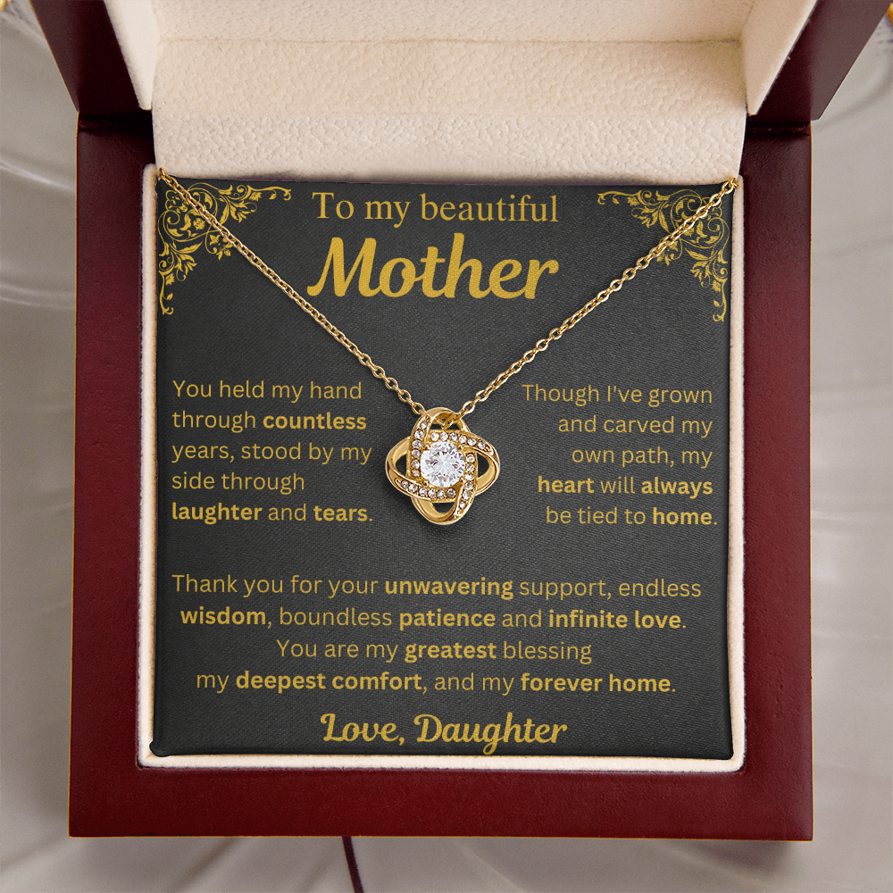To My Beautiful Mother Necklace - Mothers Day Gift