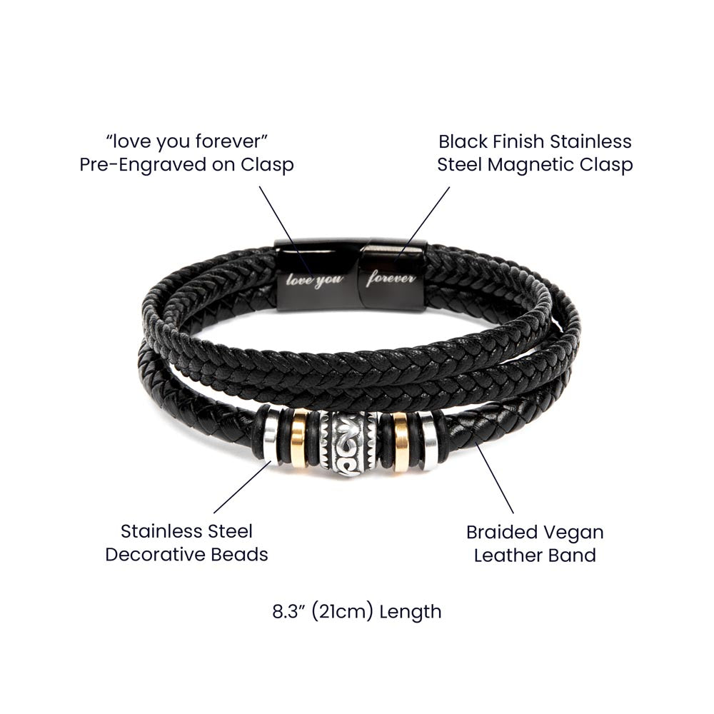 To My Son - Love You Forever - Bracelet