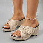 Elisa Wedge Sandals