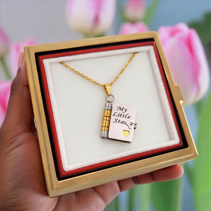 My Little Star Love Book Necklace for Daughter
