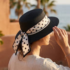 Polka Dot Pearl Sunhat