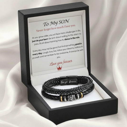 To My Son - Love You Forever Bracelet