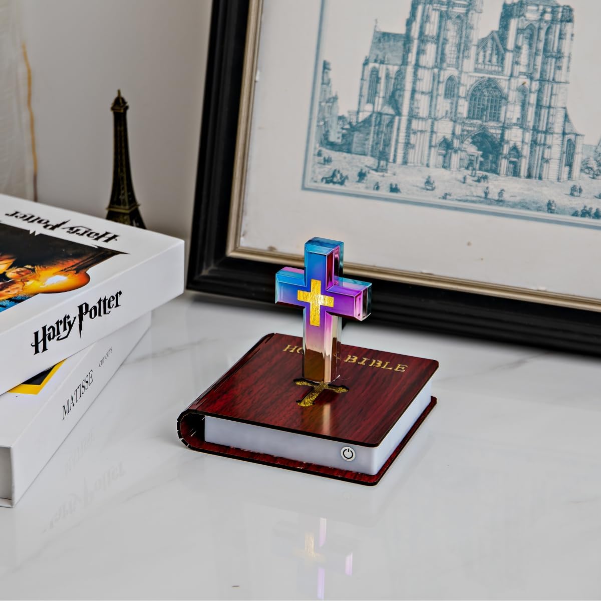 Levitating Cross Lamp