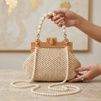 Ivory Pearl Crossbody Bag