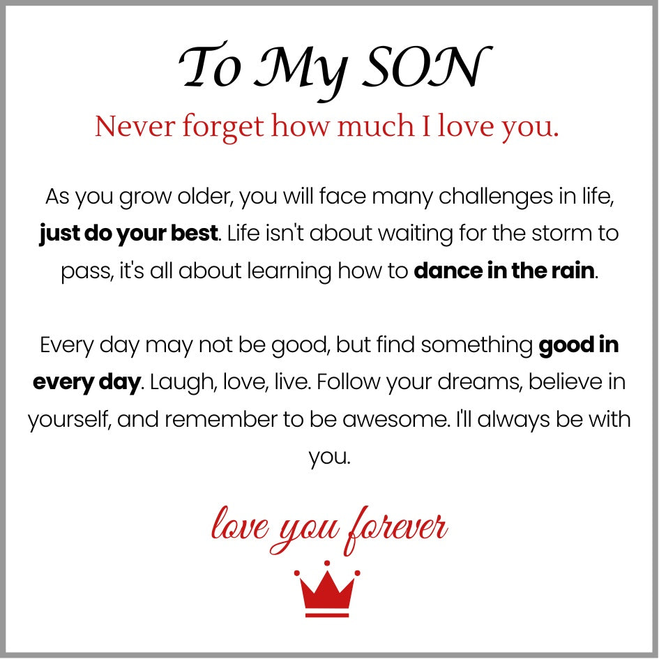 To My Son - Love You Forever Bracelet