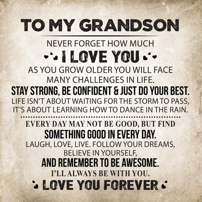 To My Grandson - I Love You Forever Bracelet