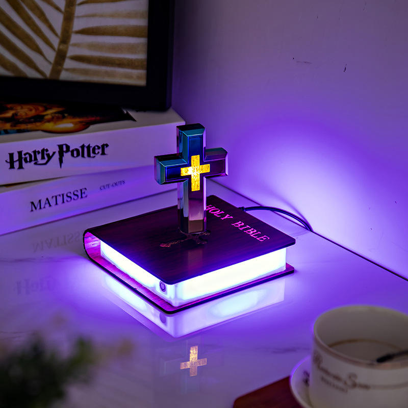 Levitating Cross Lamp