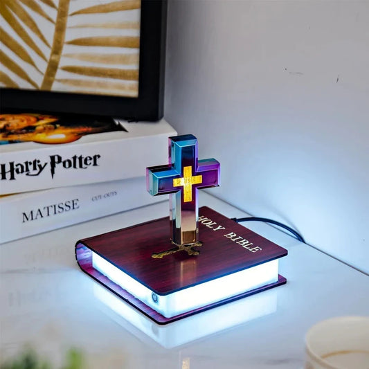 Levitating Cross Lamp