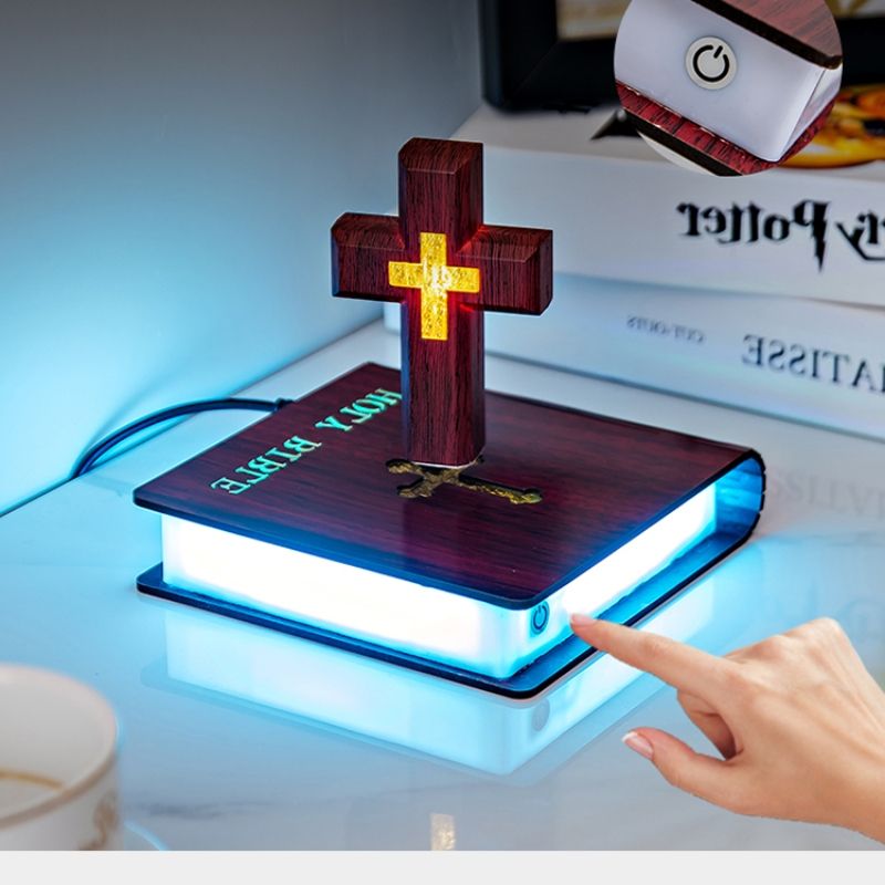 Levitating Cross Lamp