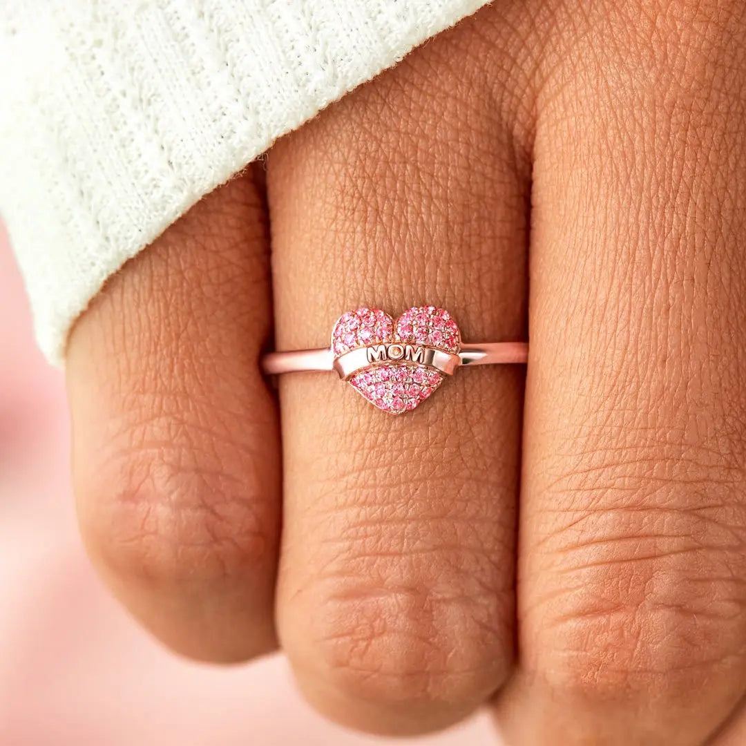 Mom Love Heart Ring