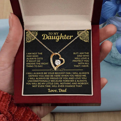 To My Daughter Necklace - Gift from Dad