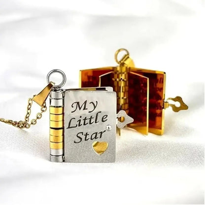 My Little Star Love Book Necklace for Daughter
