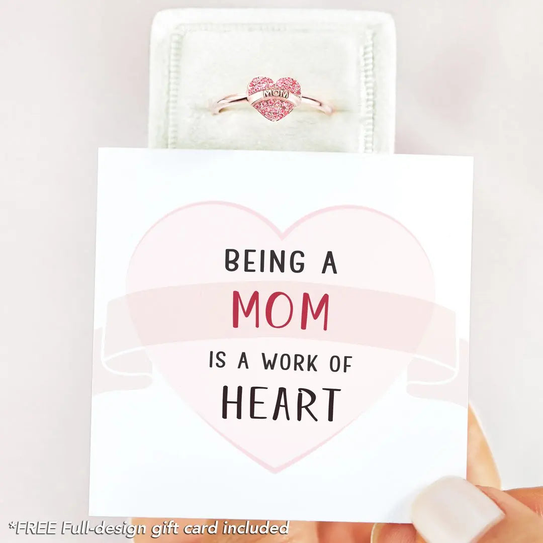 Mom Love Heart Ring