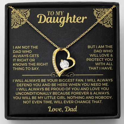 To My Daughter Necklace - Gift from Dad