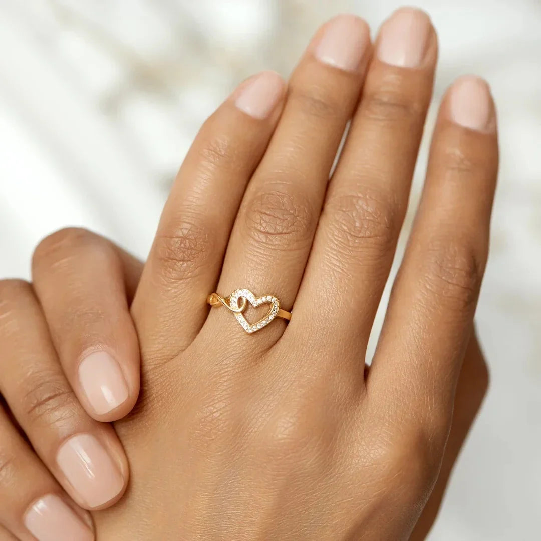 Always In My Heart Infinity Heart Ring