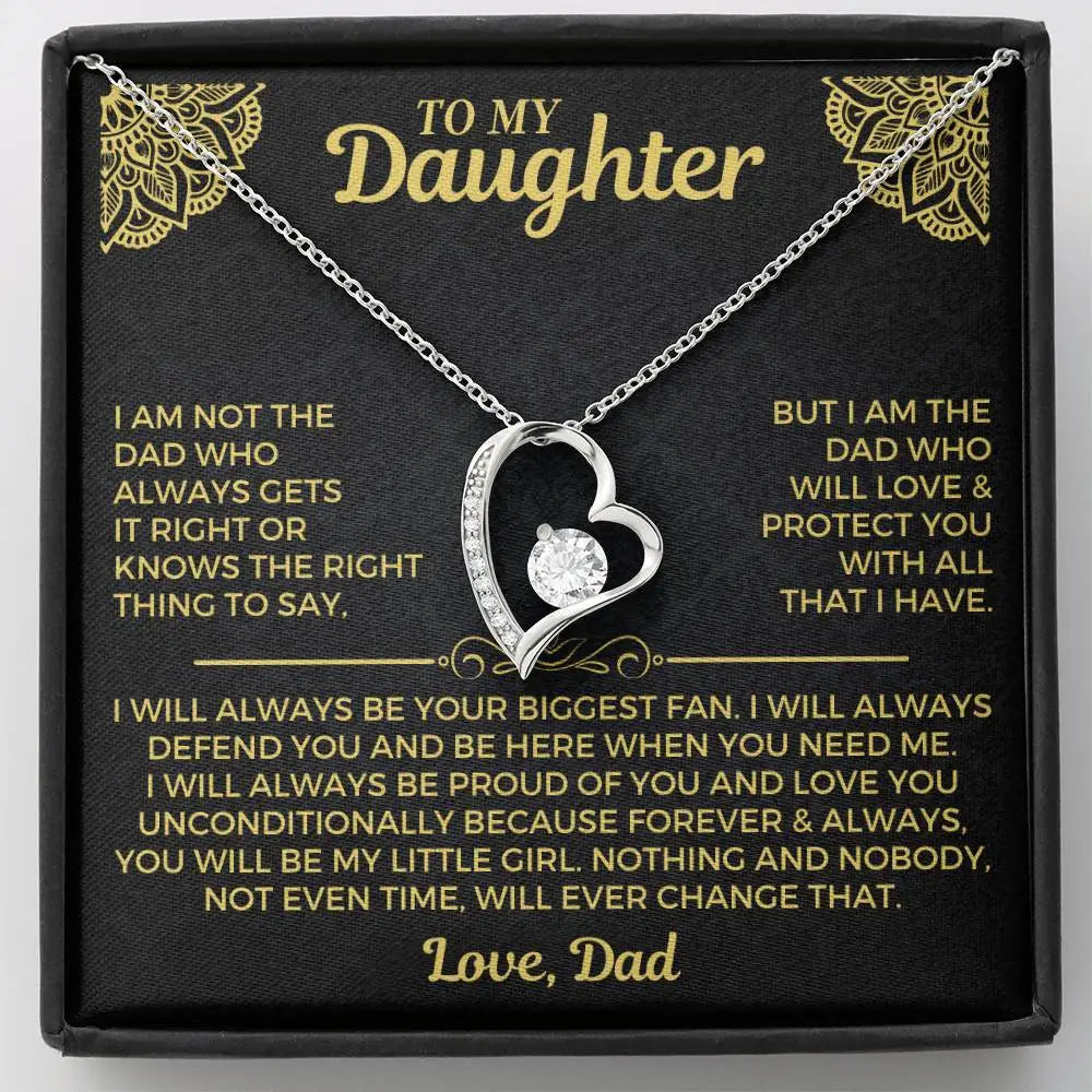 To My Daughter Necklace - Gift from Dad