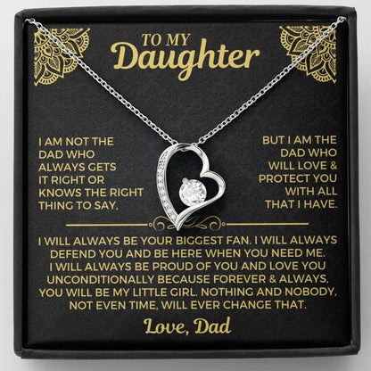 To My Daughter Necklace - Gift from Dad