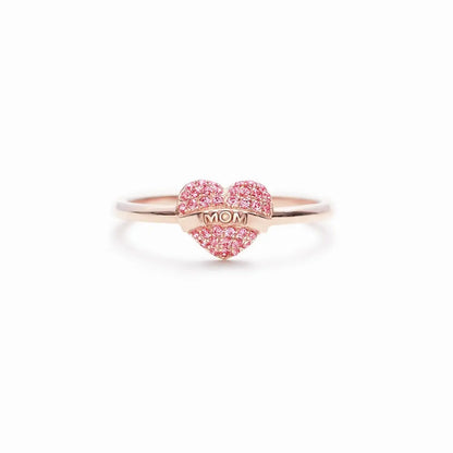 Mom Love Heart Ring