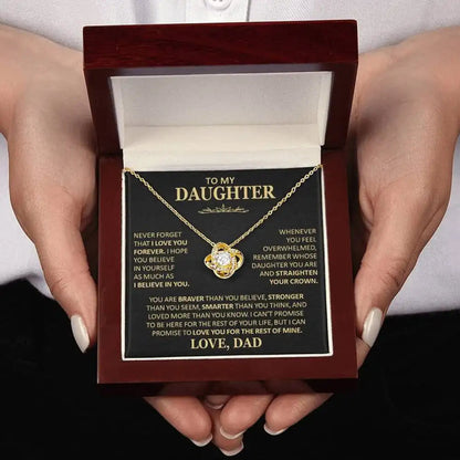To My Daughter Necklace - Gift from Dad