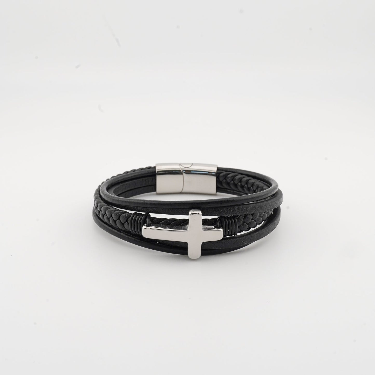 Grandson's Eternal Cross Faith Bracelet