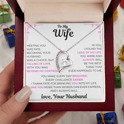 To My Wife - Love of my Life Necklace