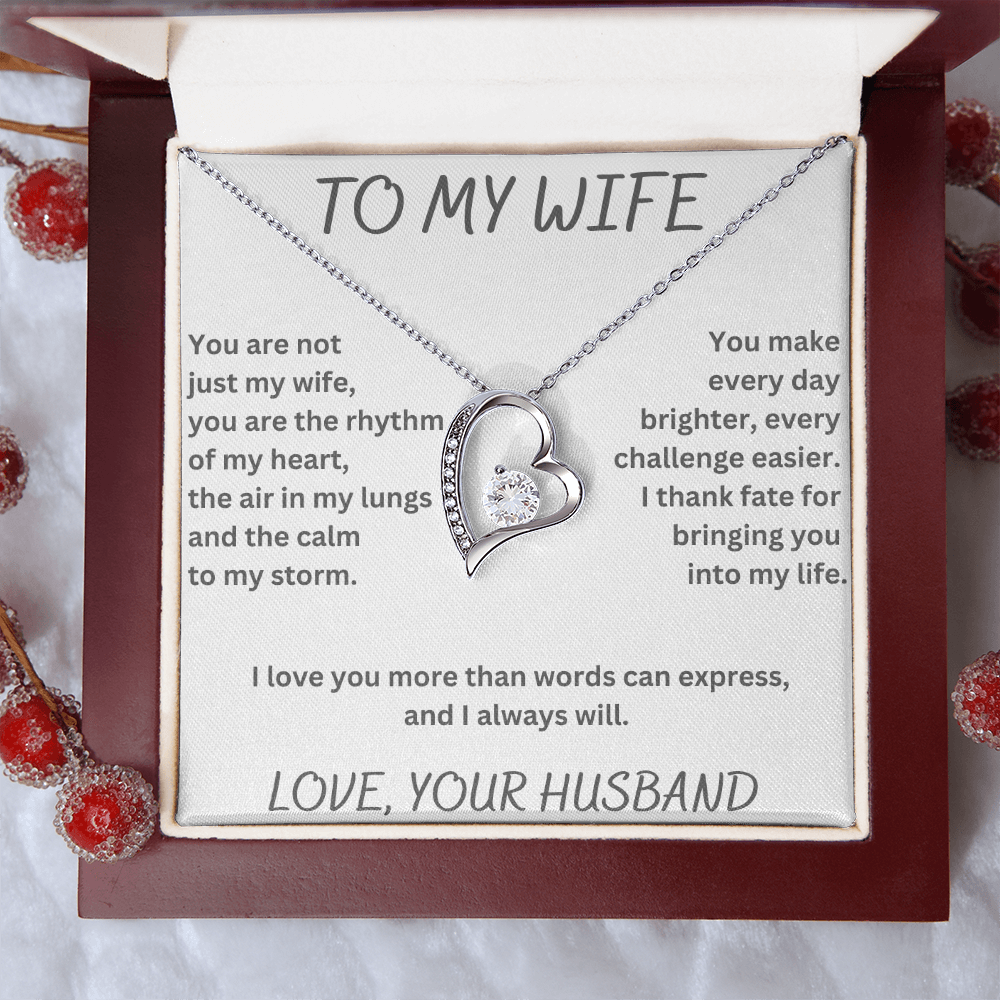 To My Wife Forever Love Necklace