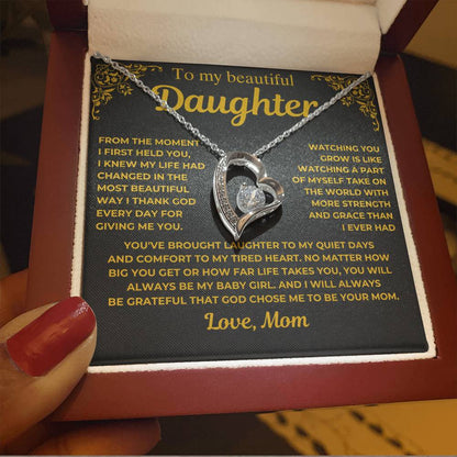 To My Beautiful Daughter - I Thank God - Gift from Mom