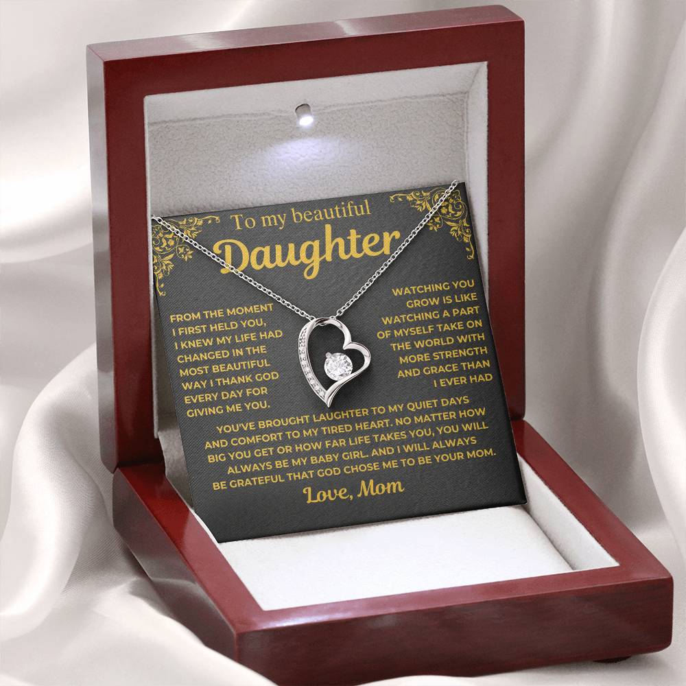 To My Beautiful Daughter - I Thank God - Gift from Mom