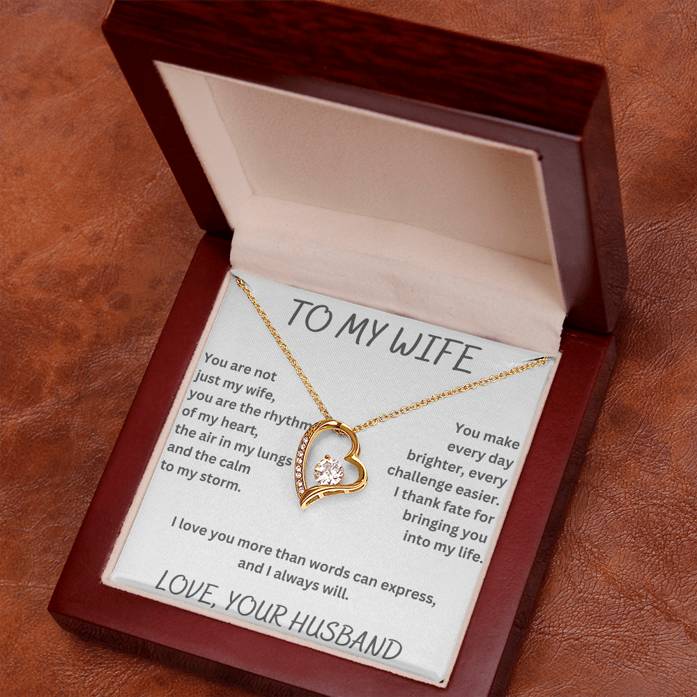 To My Wife Forever Love Necklace