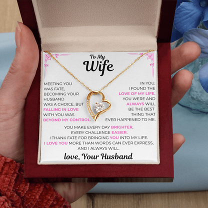 To My Wife - Love of my Life Necklace
