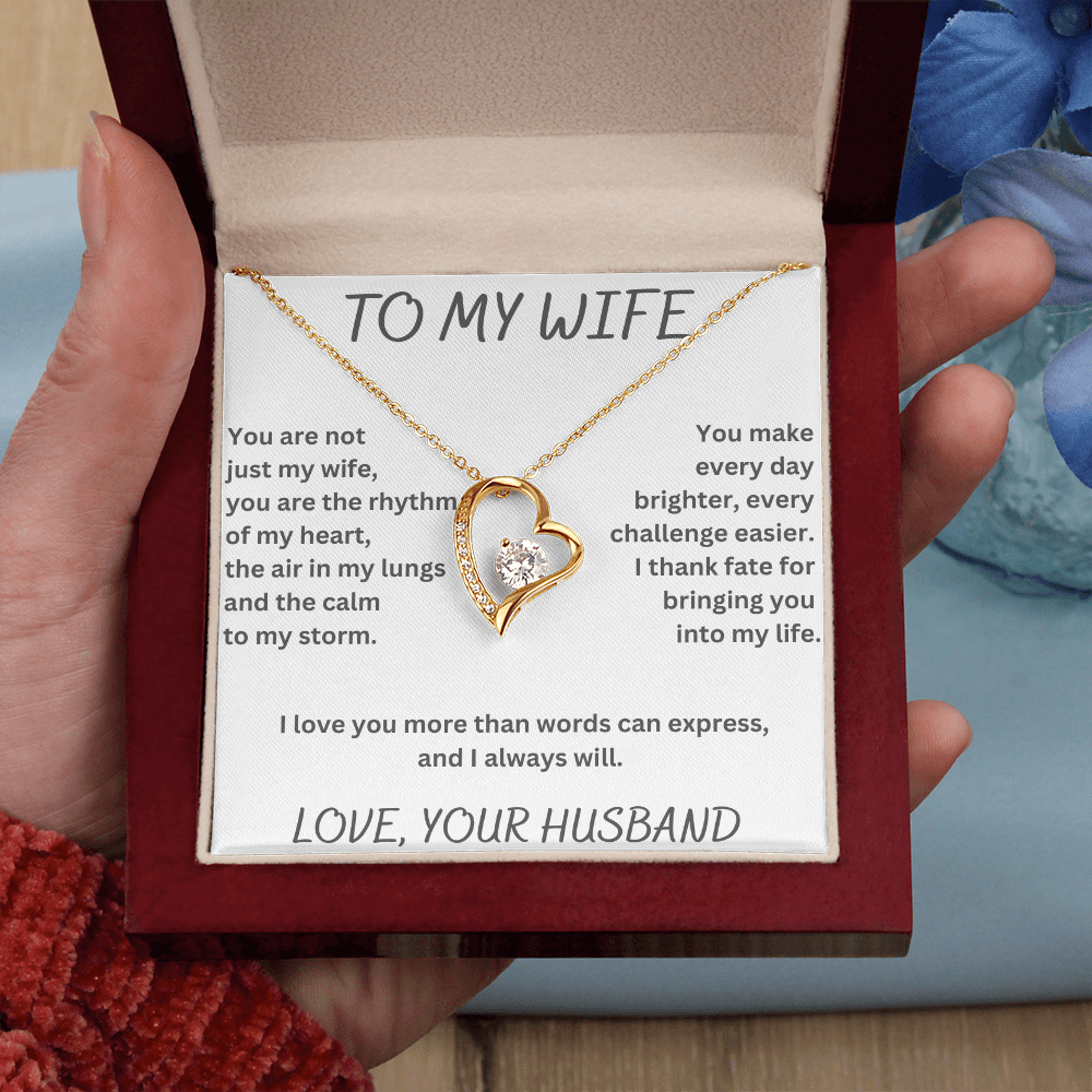 To My Wife Forever Love Necklace