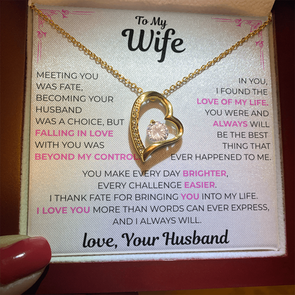 To My Wife - Love of my Life Necklace