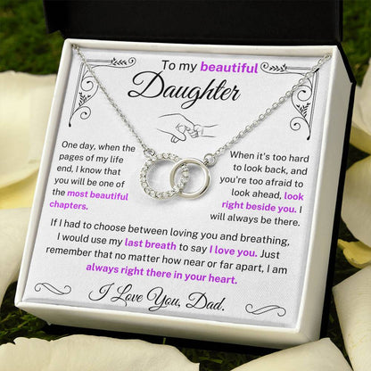 To My Beautiful Daughter - Necklace For Daughter