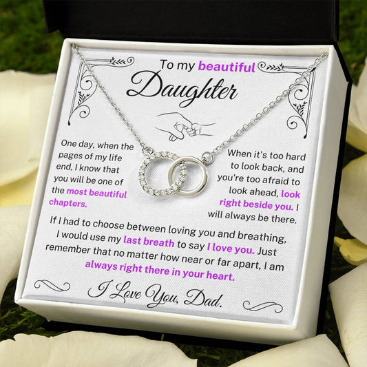 To My Beautiful Daughter - Necklace For Daughter