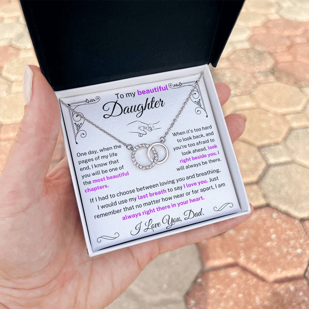 To My Beautiful Daughter - Necklace For Daughter