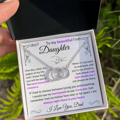 To My Beautiful Daughter - Necklace For Daughter