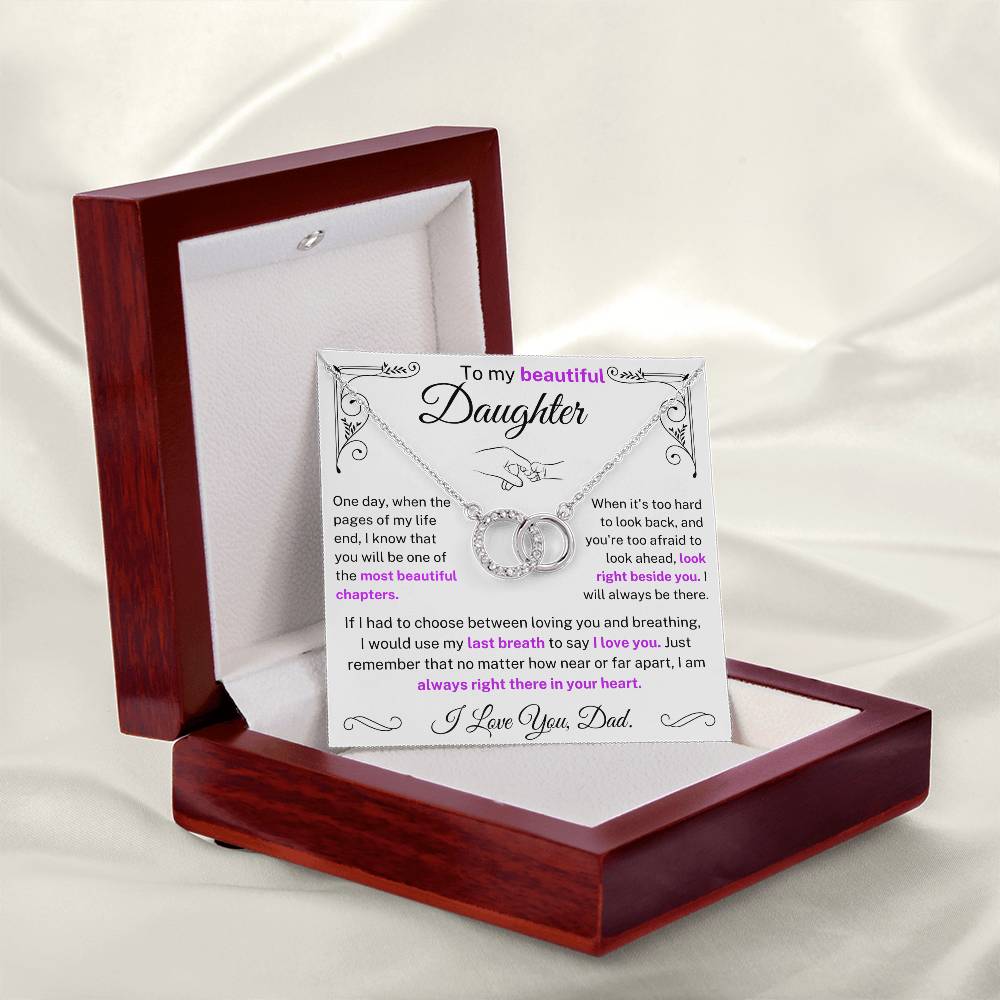 To My Beautiful Daughter - Necklace For Daughter