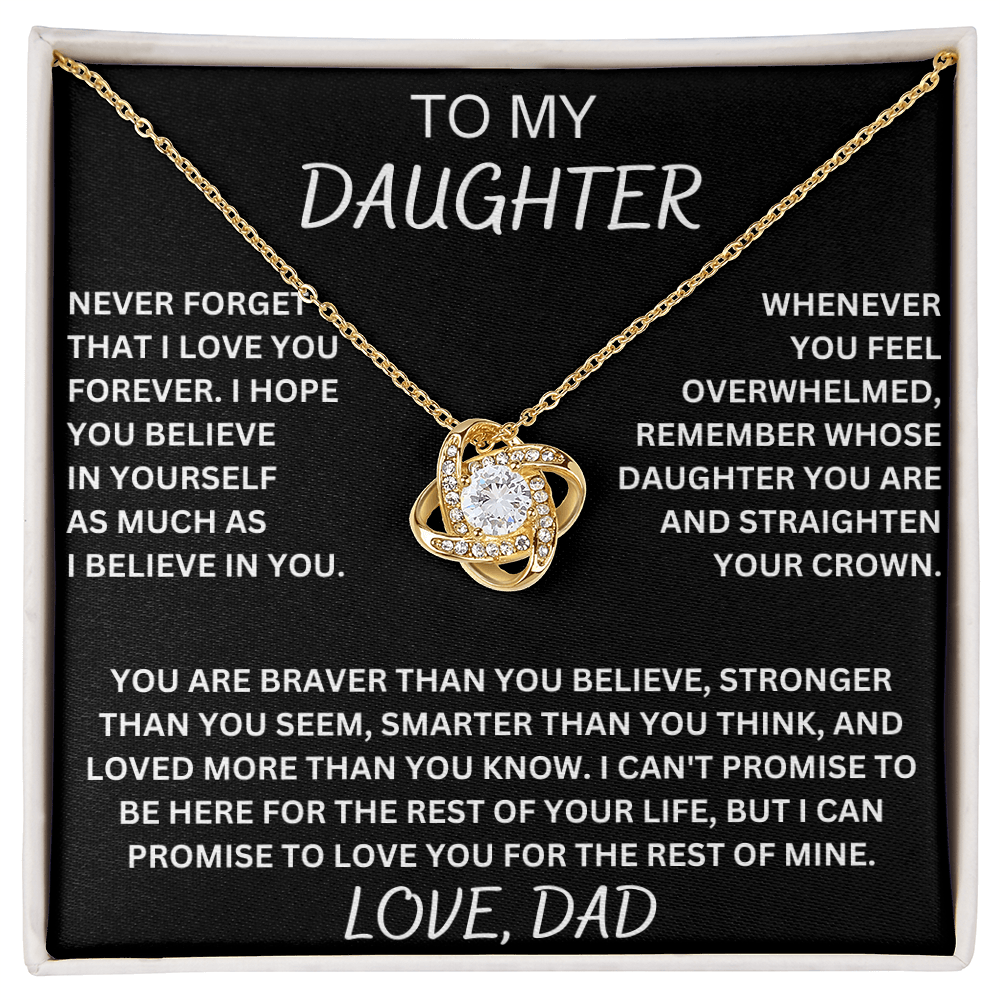 To My Daughter Necklace