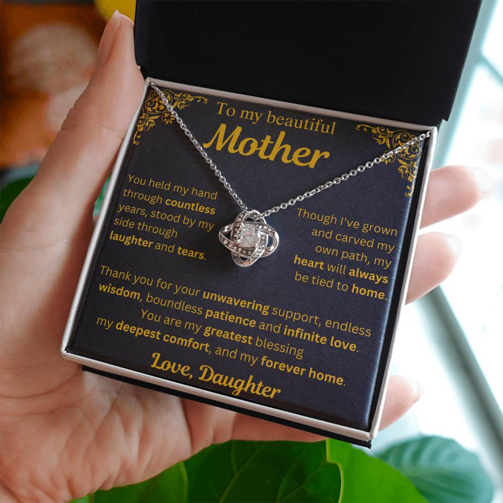 To My Beautiful Mother Necklace - Mothers Day Gift