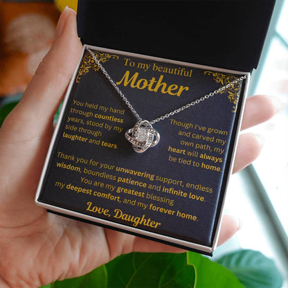 To My Beautiful Mother Necklace - Mothers Day Gift