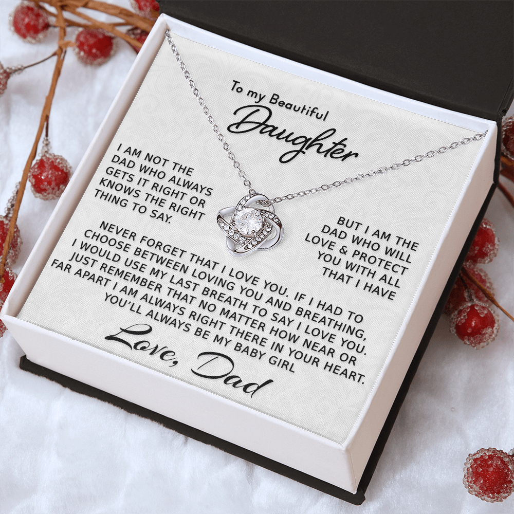 To My Beautiful Daughter Necklace