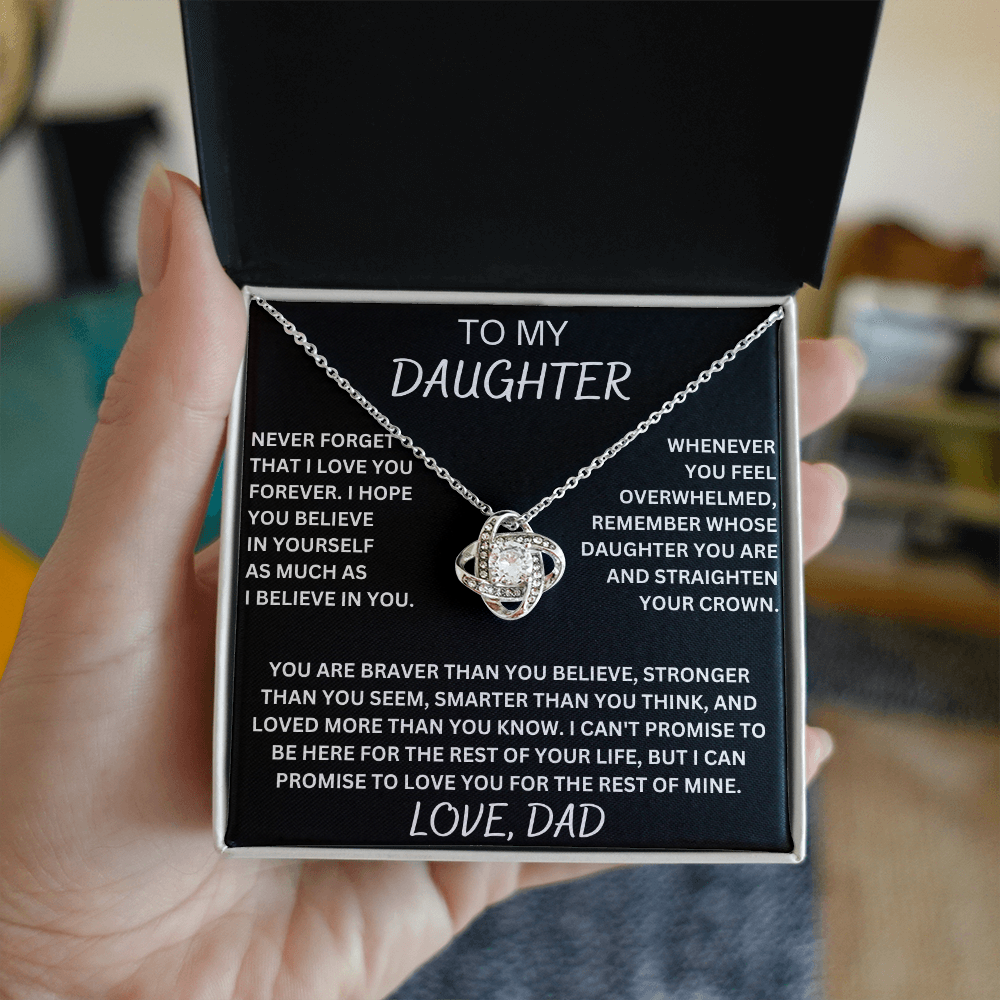 To My Daughter Necklace